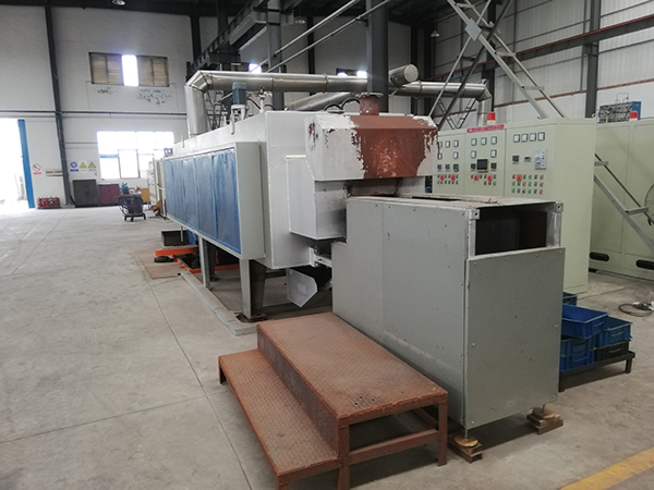 Net belt furnace quenching line